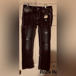 ROCK REVIVAL ADARA STRAIGHT LEG JEANS